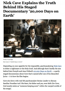 Billboard: 20,000 Days on Earth