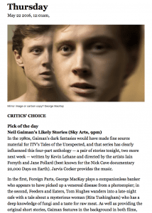 The Times: Pick of the Day