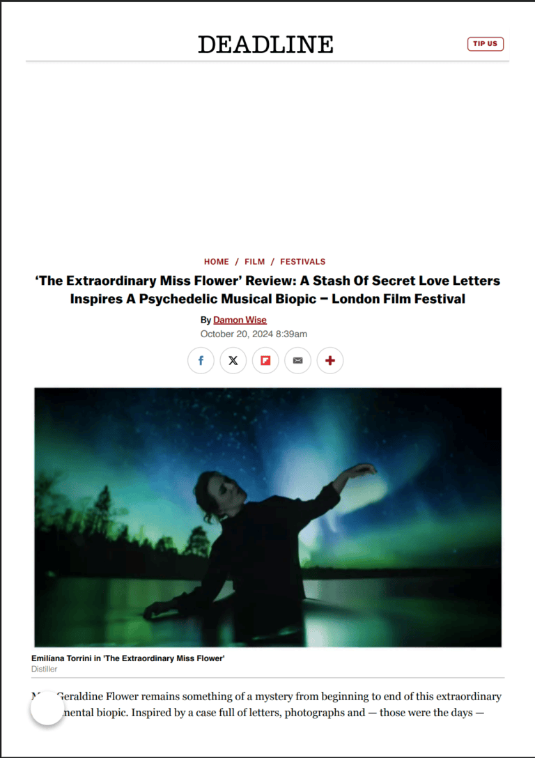 Deadline: ‘The Extraordinary Miss Flower’ Review