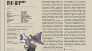 Sight & Sound: The Extraordinary Miss Flower