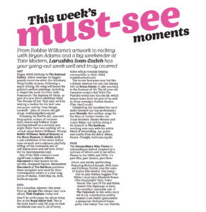Metro: This Week’s Must-See Moments