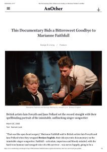 AnOther: This Documentary Bids a Bittersweet Goodbye to Marianne Faithfull