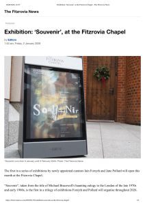 The Fitzrovia News: Exhibition — ‘Souvenir’, at the Fitzrovia Chapel