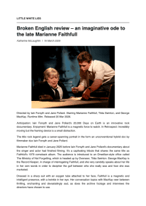 Little White Lies: Broken English review