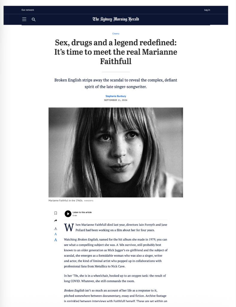 Sex, drugs and a legend redefined